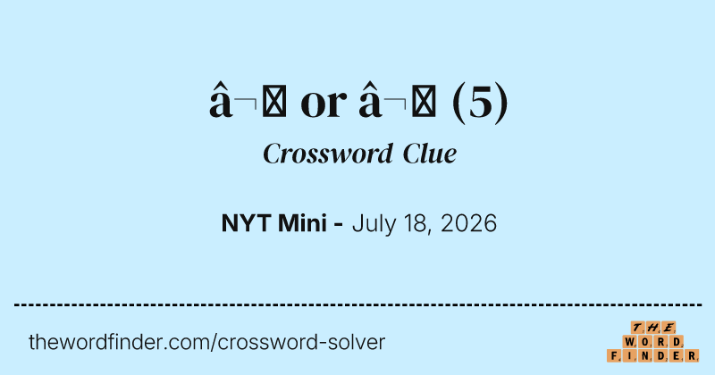 ⬆ or ⬇ crossword clue image