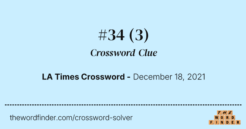 #34 crossword clue image
