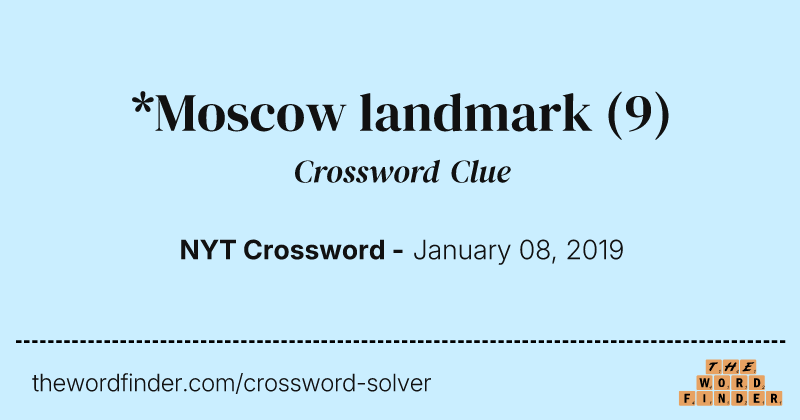 *Moscow landmark crossword clue image