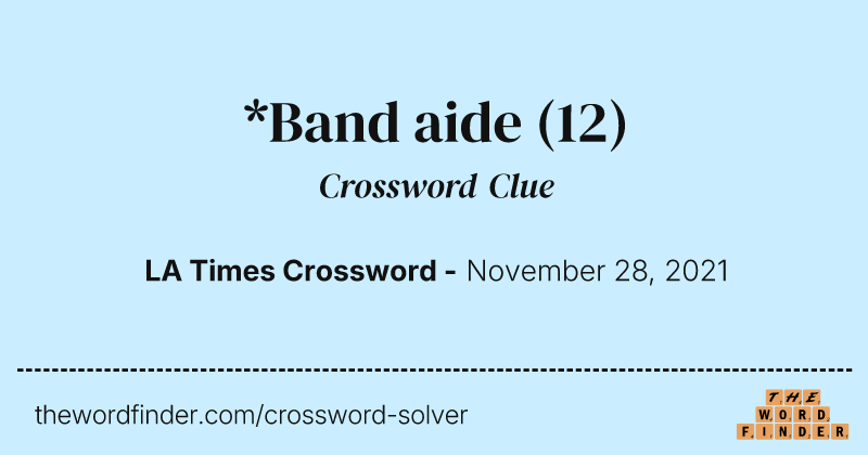 *Band aide crossword clue image
