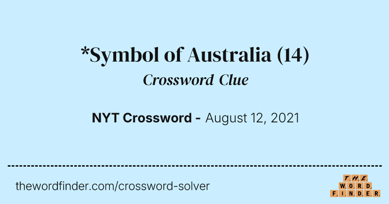*Symbol of Australia crossword clue image