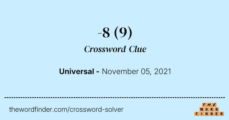 -8 crossword clue image