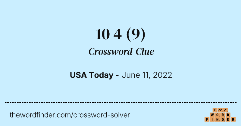 10 4 crossword clue image