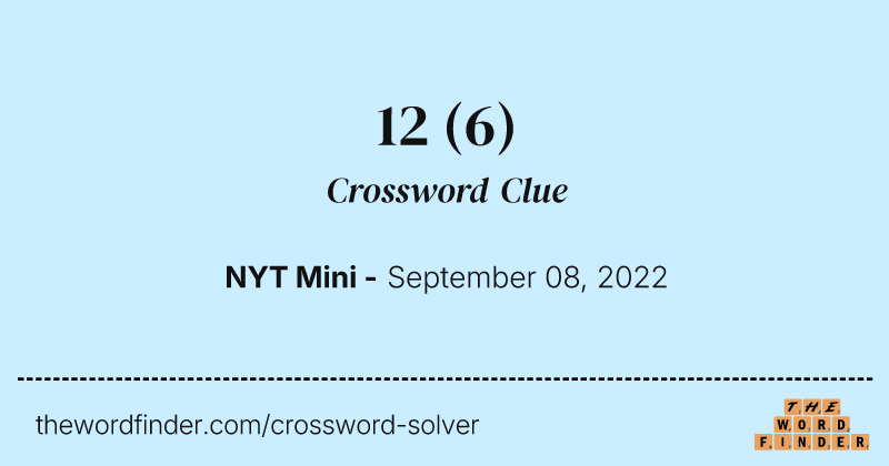 12 crossword clue image