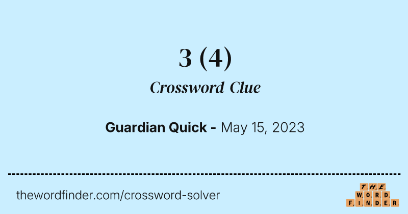 3 crossword clue image