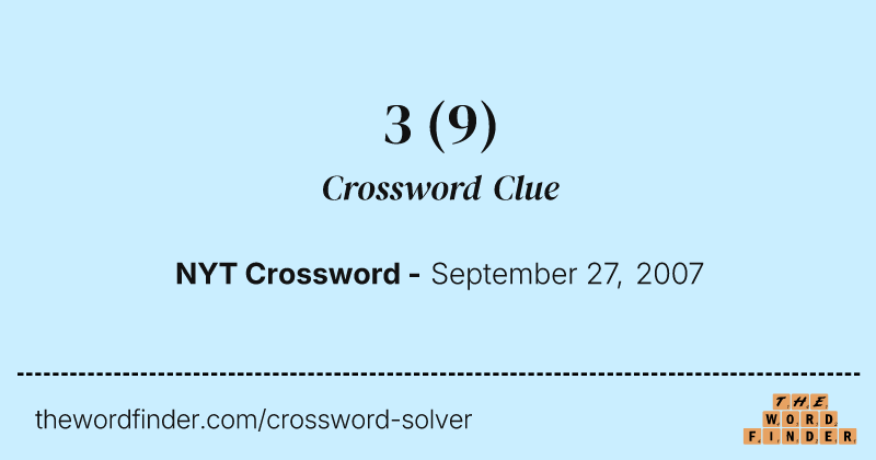 3 crossword clue image