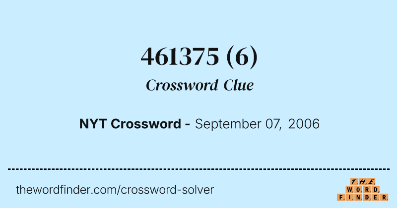 461375 crossword clue image