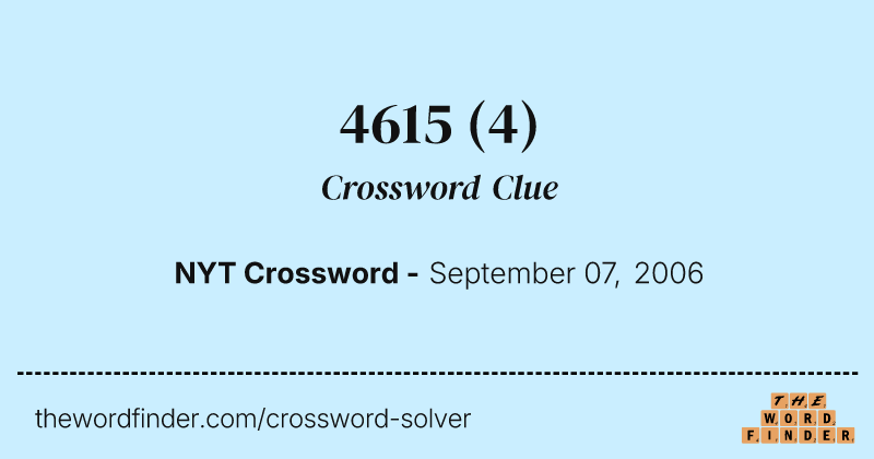 4615 crossword clue image