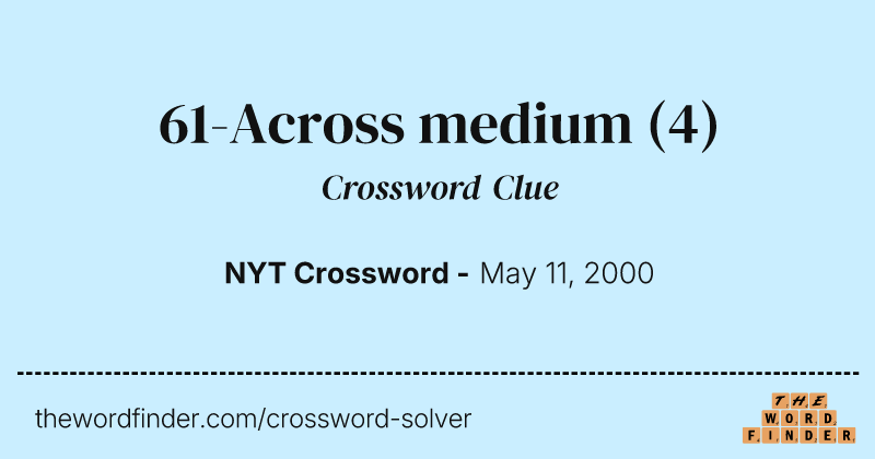 61-Across medium crossword clue image