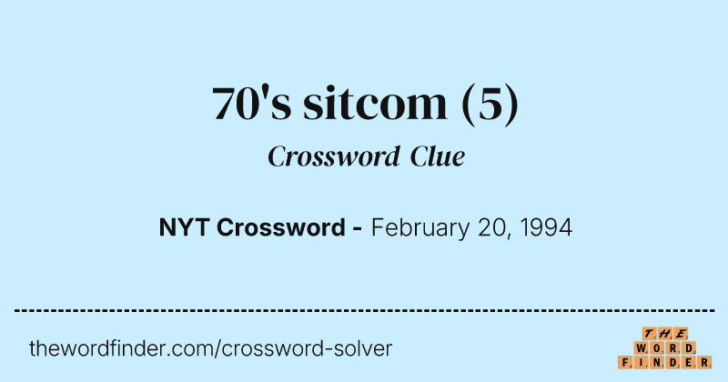 70's sitcom crossword clue image