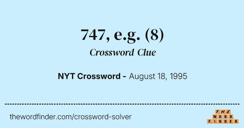 747, e.g. crossword clue image