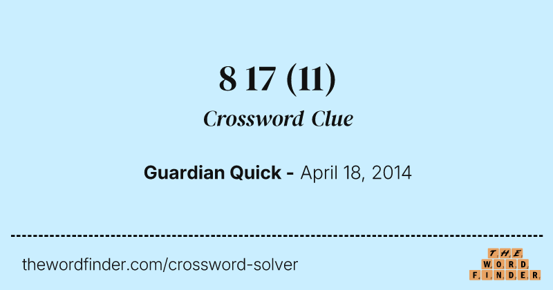 8 17 crossword clue image