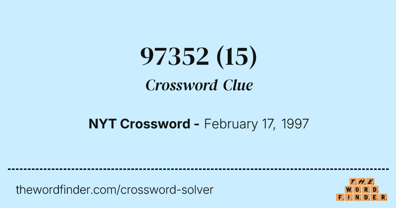97352 crossword clue image