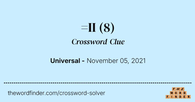 =II crossword clue image