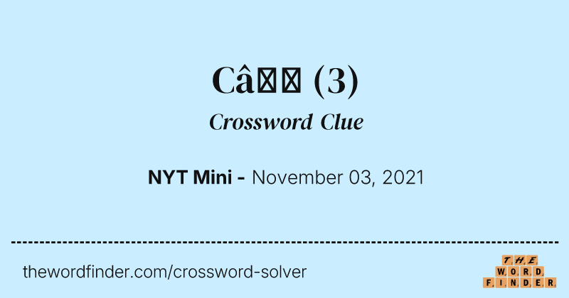 C↑ crossword clue image