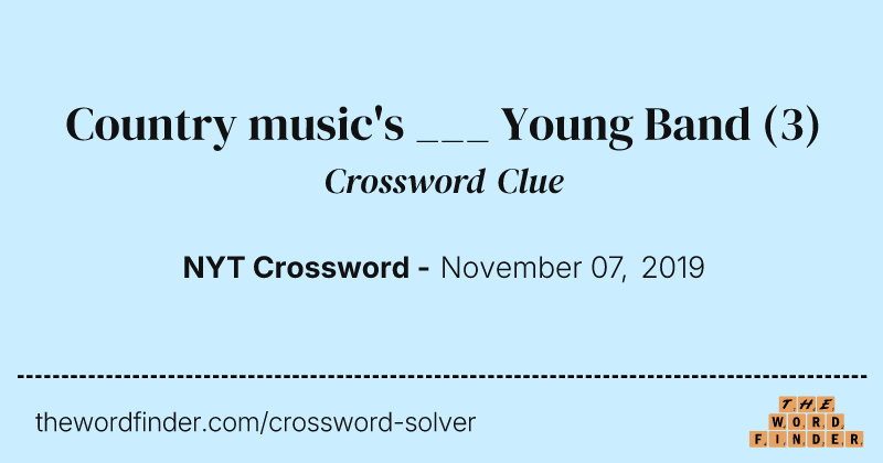 Country music's ___ Young Band crossword clue image