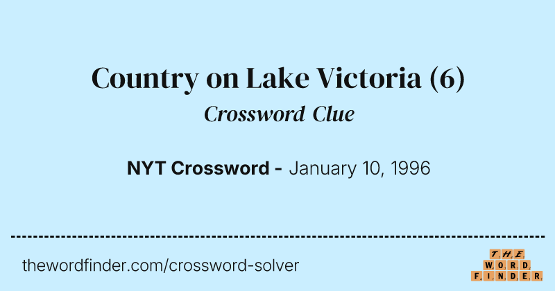 Country on Lake Victoria crossword clue image