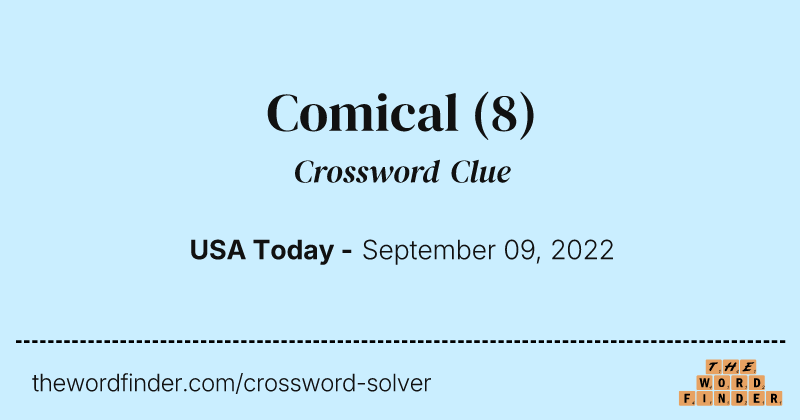 Comical crossword clue image