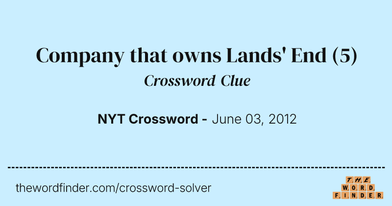 Company that owns Lands' End crossword clue image