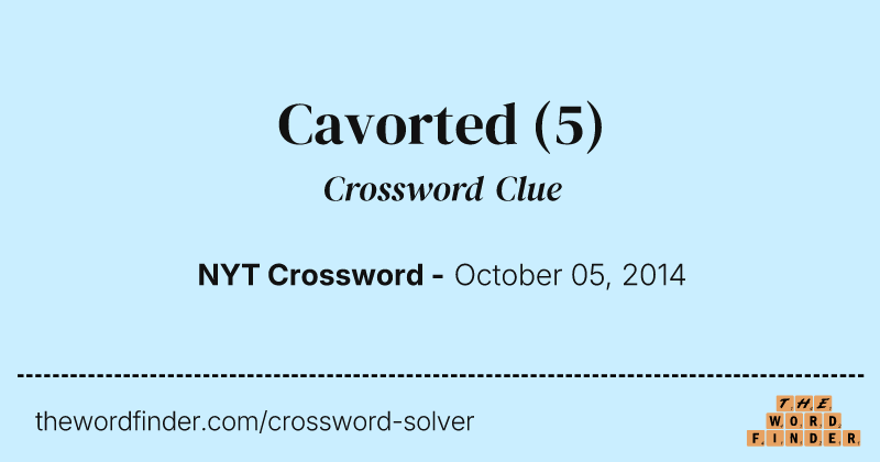 Cavorted crossword clue image