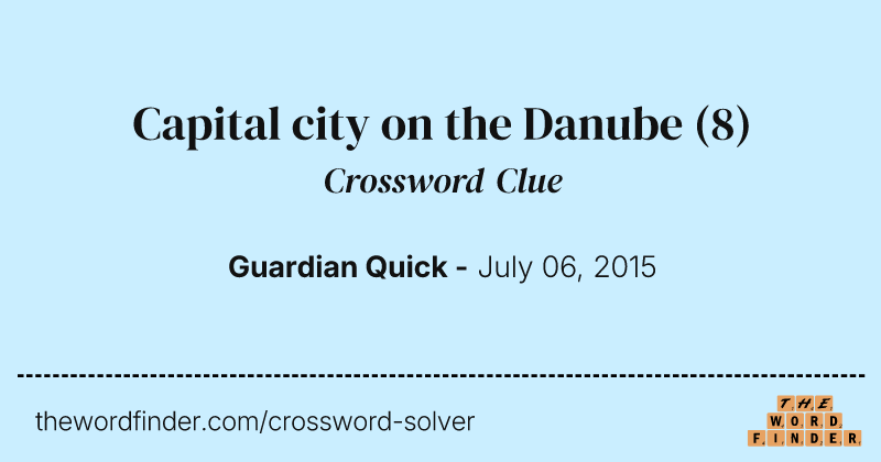 Capital city on the Danube crossword clue image