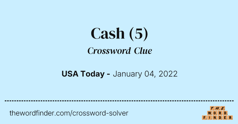 Cash crossword clue image
