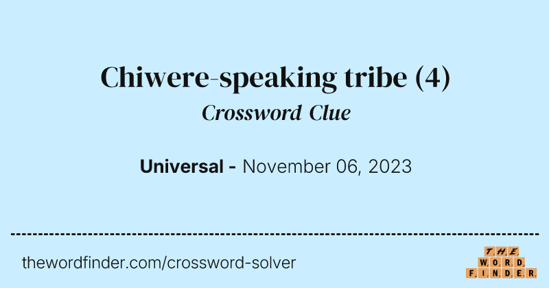 Chiwere-speaking tribe crossword clue image