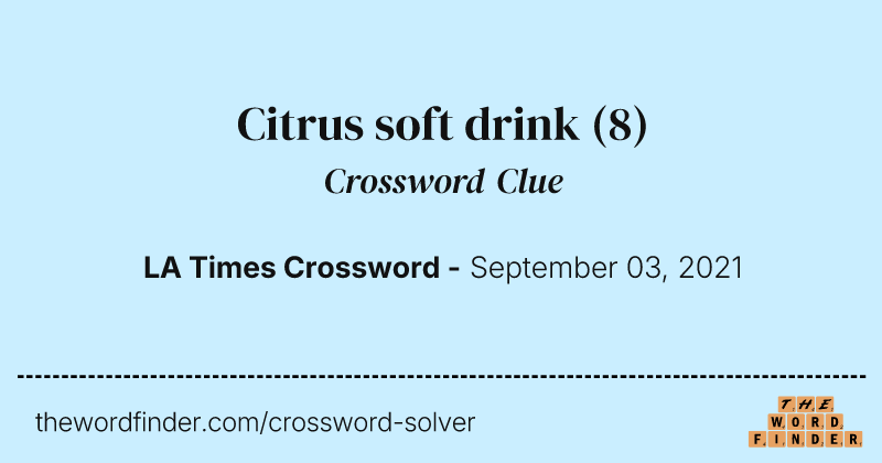 Citrus soft drink crossword clue image