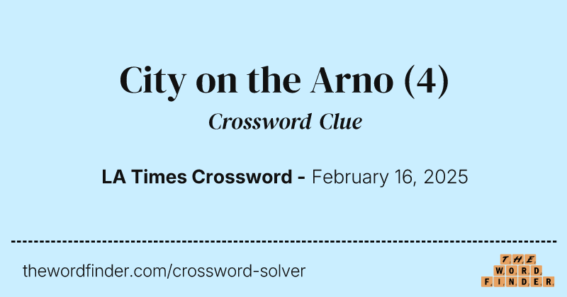 City on the Arno crossword clue image