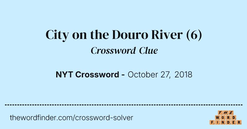 City on the Douro River crossword clue image