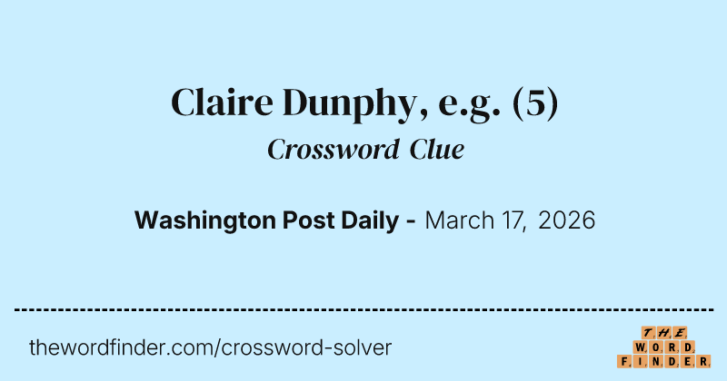 Claire Dunphy, e.g. crossword clue image