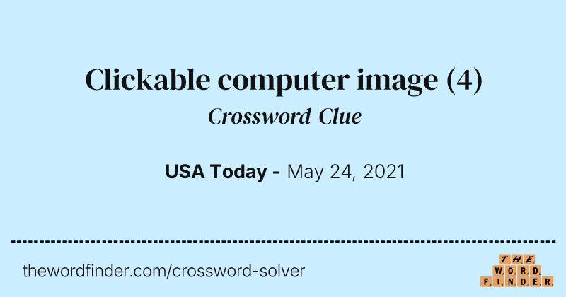Clickable computer image crossword clue image