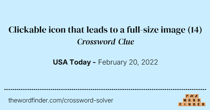 Clickable icon that leads to a full-size image crossword clue image