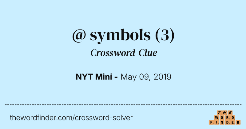 @ symbols crossword clue image