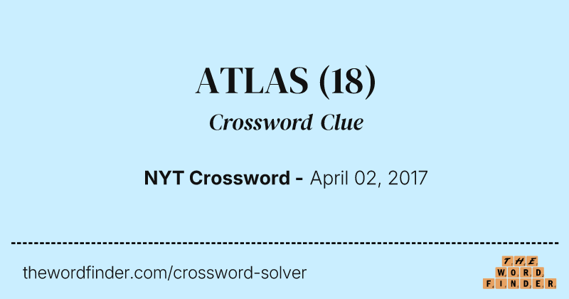 ATLAS crossword clue image