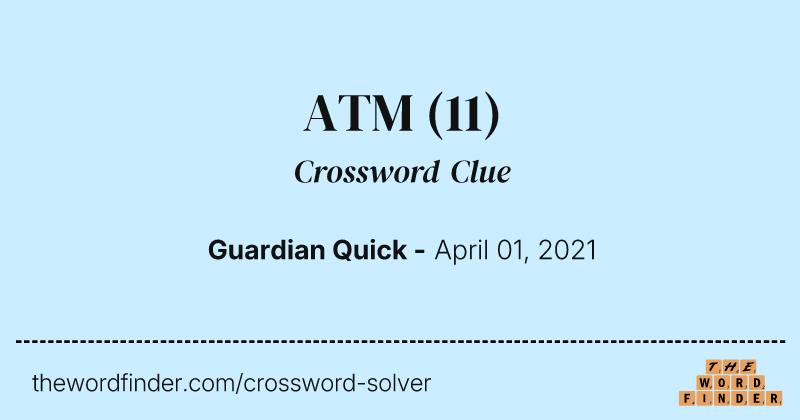 ATM crossword clue image
