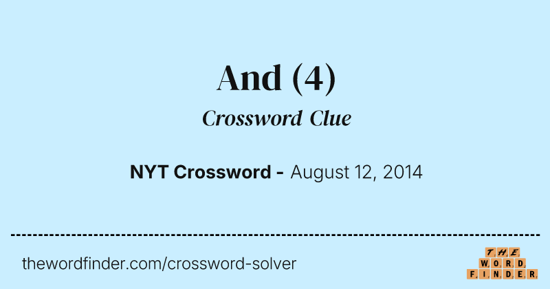 And crossword clue image