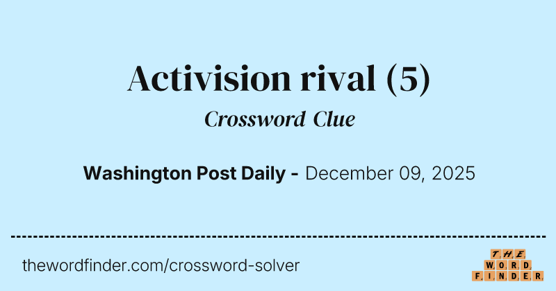 Activision rival crossword clue image