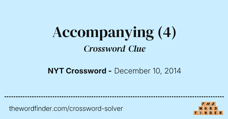 Accompanying crossword clue image