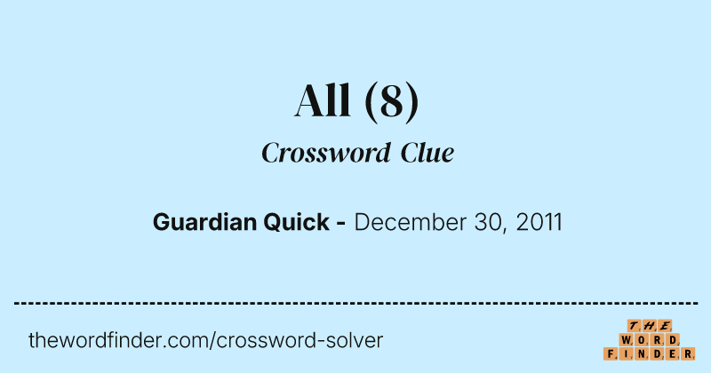 All crossword clue image
