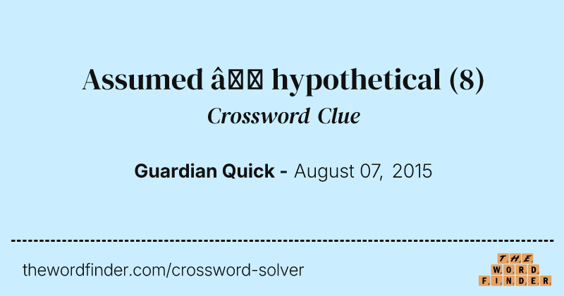 Assumed — hypothetical crossword clue image