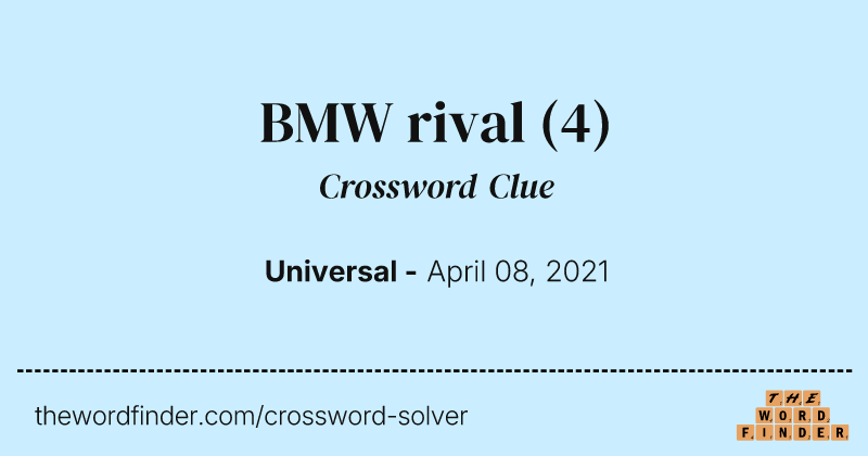 BMW rival crossword clue image