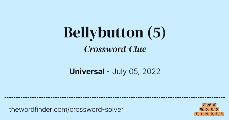 Bellybutton crossword clue image