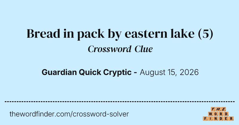 Bread in pack by eastern lake crossword clue image