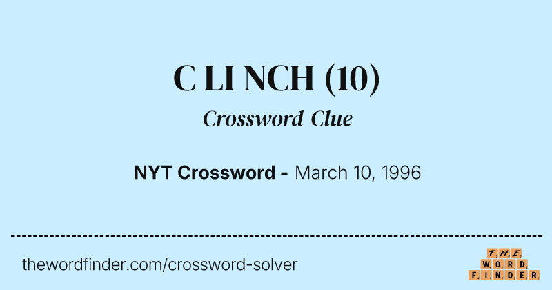 C LI NCH crossword clue image