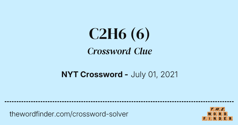 C2H6 crossword clue image