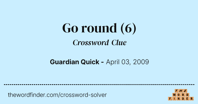 Go round crossword clue image