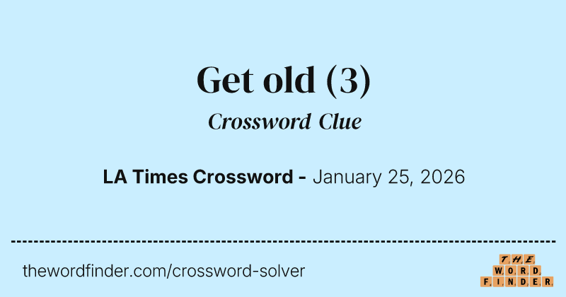 Get old crossword clue image