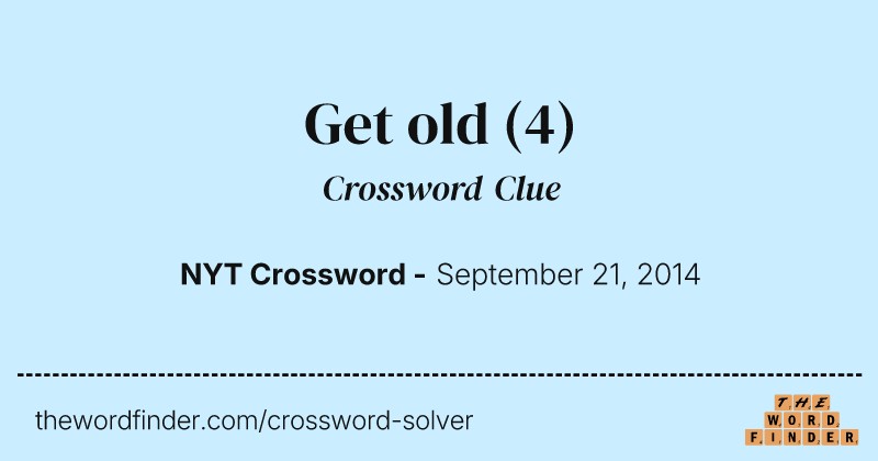 Get old crossword clue image