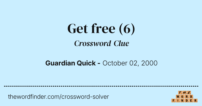 Get free crossword clue image
